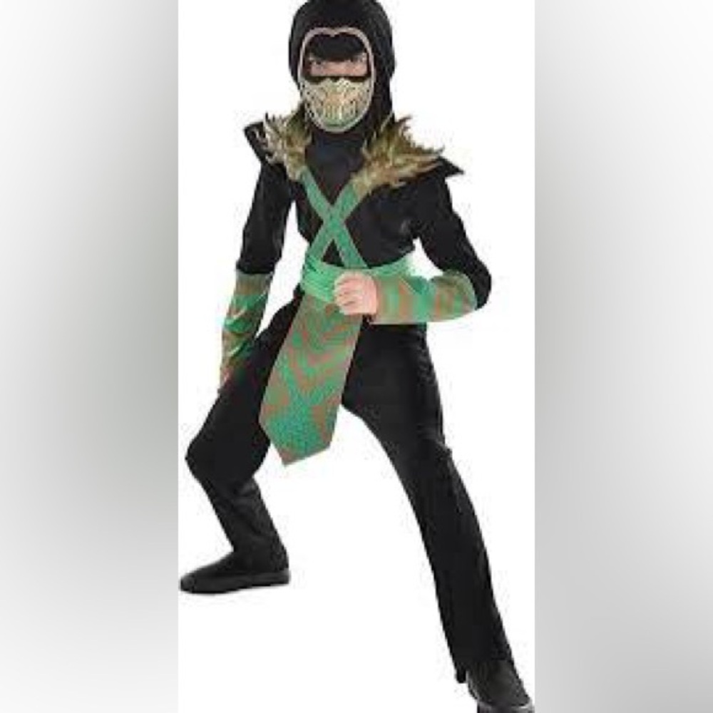 Amscan kids Ninja Dragon Halloween Costume - Black and Green